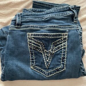 Vigoss Blue Jeans with Embroidered Pocket
